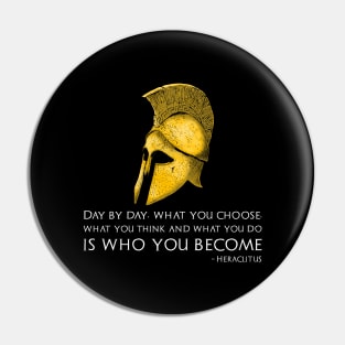 Classical Greek Philosophy Heraclitus Quote Motivational Pin