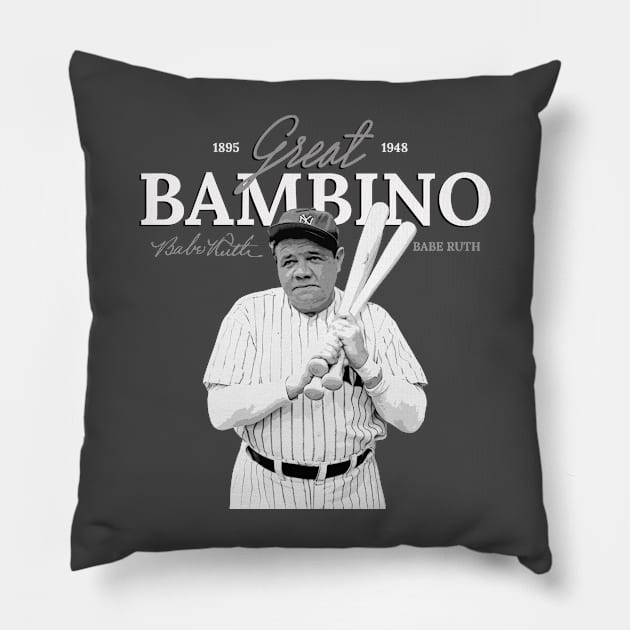 Babe Ruth Pillow by Juantamad