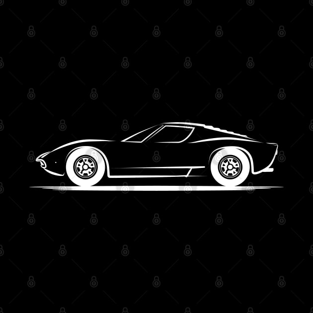 Lamborghini Miura P400 White by PauHanaDesign