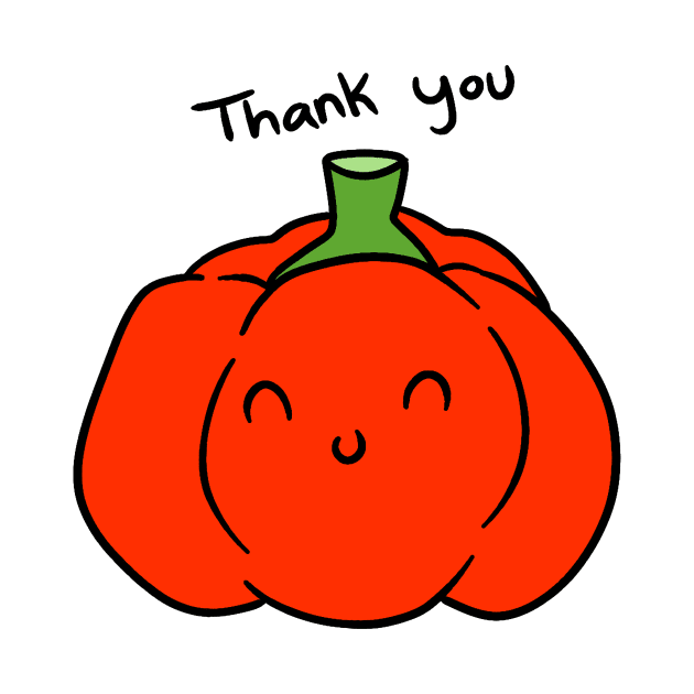 Thank You Red Bell Pepper by saradaboru