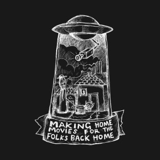 Subterranean Homesick Alien - Radiohead Illustrated lyrics - Inverted. T-Shirt