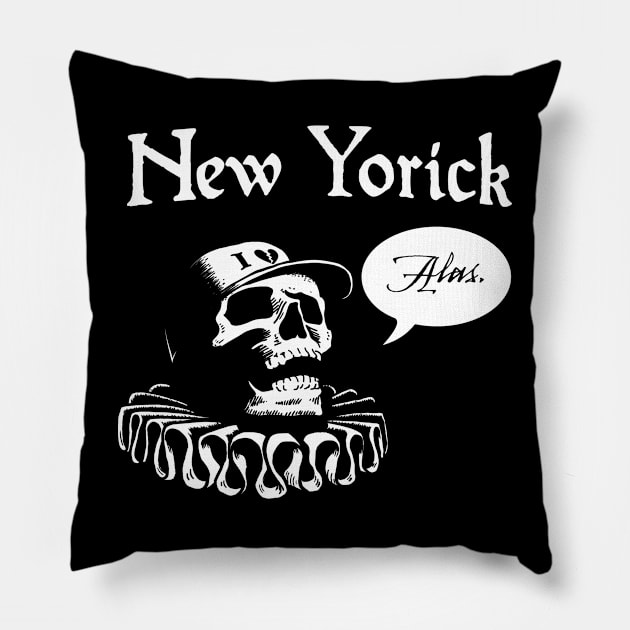 New Yorick Pillow by Padzilla Designs