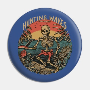 Hunting Waves Pin
