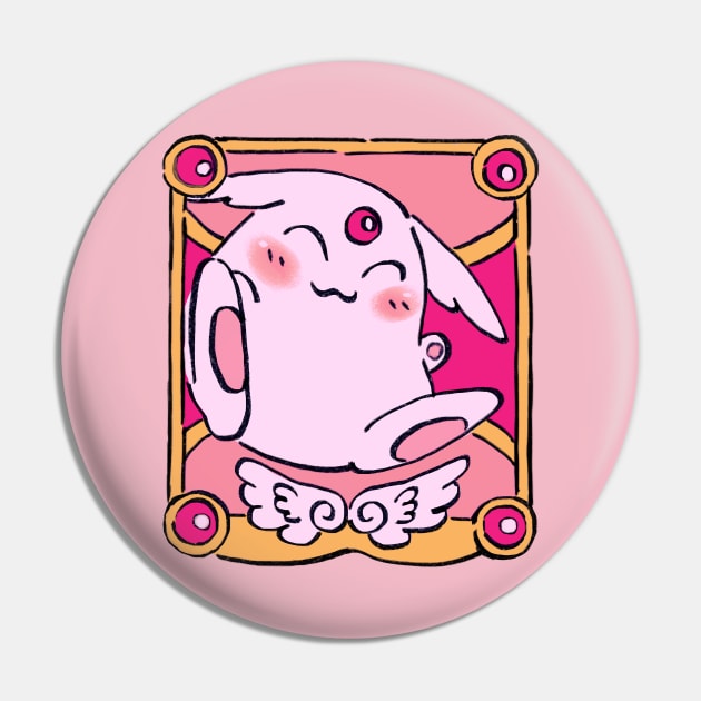 I draw white mokona modoki but pretty pastel pink / xxx holic Pin by mudwizard