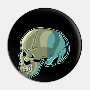 Skull Profile Pin