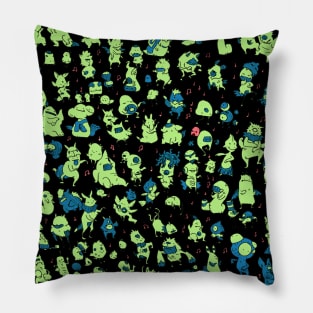 Alien Dance Party Pillow