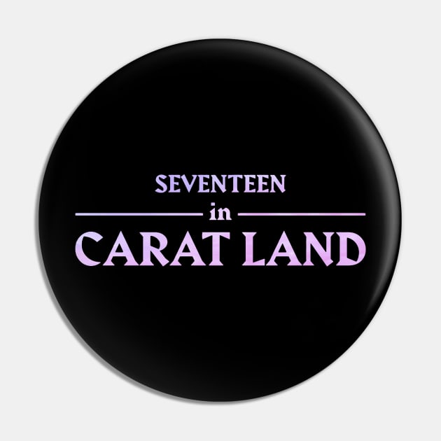 Seventeen In Carat Land Pin by hallyupunch