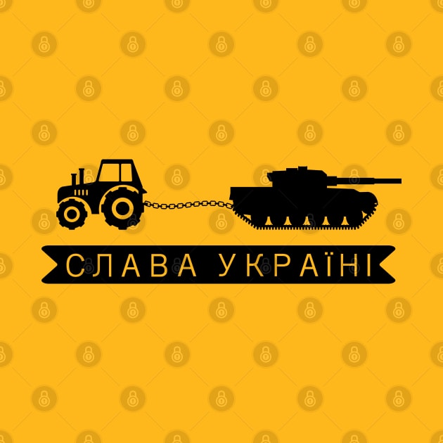 Ukrainian Tractor Towing Russian Tank by Scar