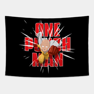 One Punch Saitama Punch Pose Tapestry