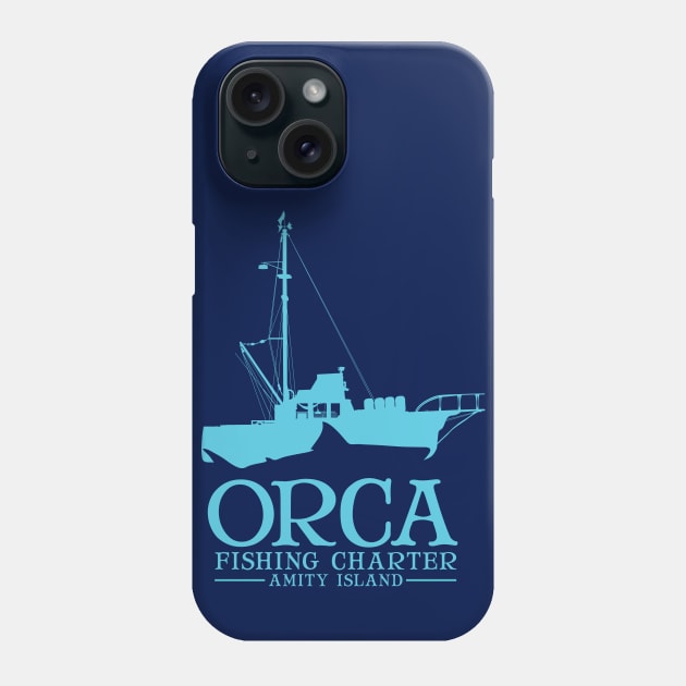 Orca Fishing Charter Phone Case by kentcribbs