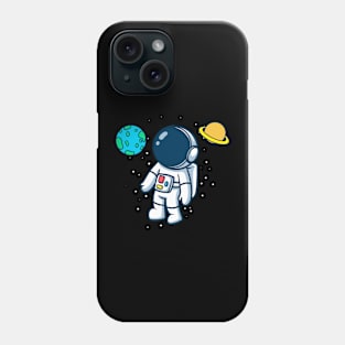 Astronaut Between Planets Phone Case