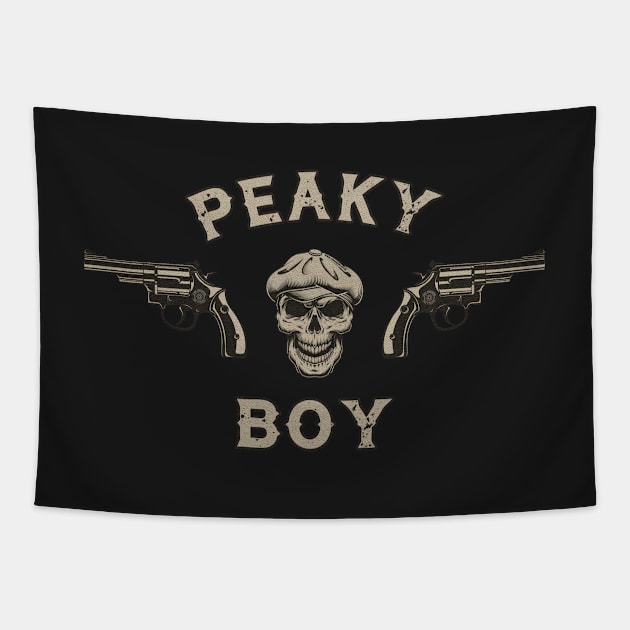 NewsBoy Skull Guns mk9 Tapestry by eyevoodoo