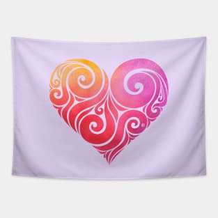 Swirly Heart Tapestry