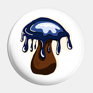 Inky mushroom Pin