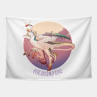 Hunting Microraptor Tapestry