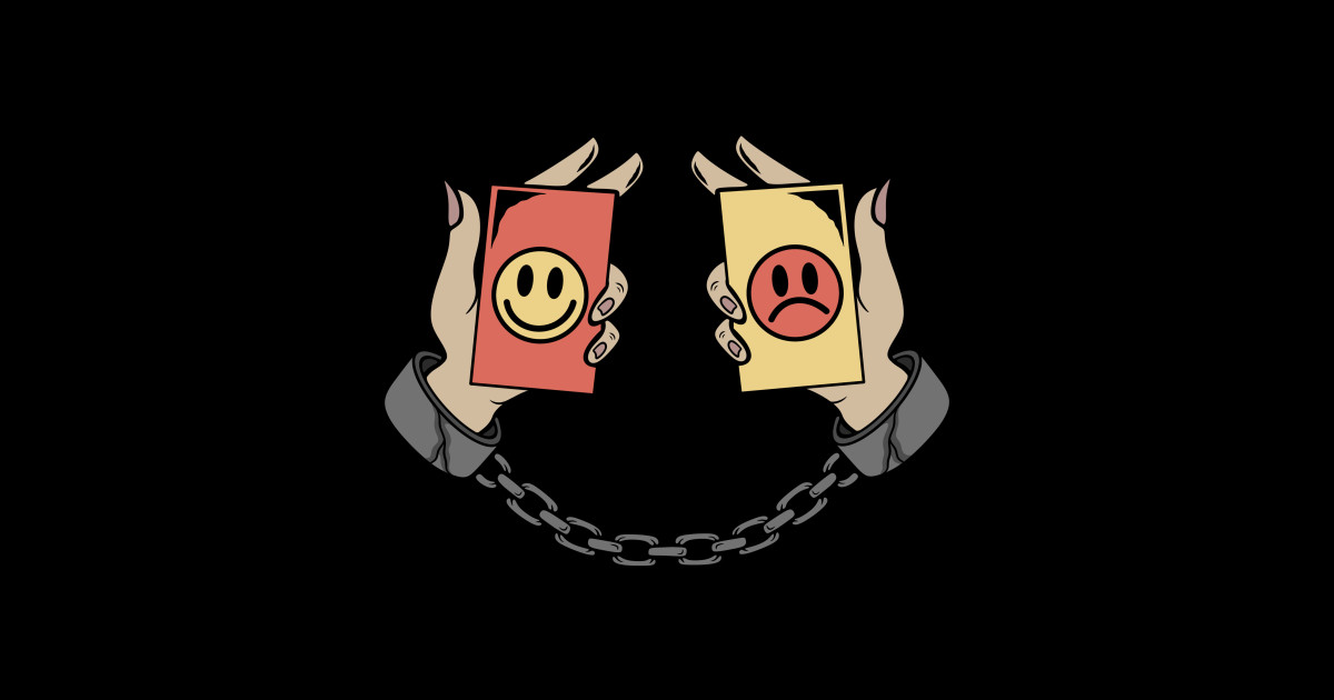Smile and Sad, Smiling Prison, Smile Always, - Smile - Sticker | TeePublic