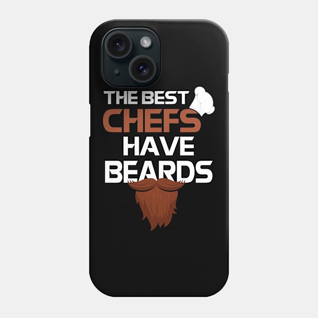 The Best Chefs Have Beards Father's Day Phone Case by paola.illustrations