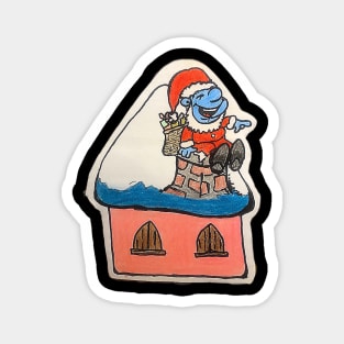 Smurfy Claus Magnet