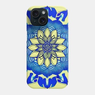 Lotus Mandala (Pale Yellow) Phone Case