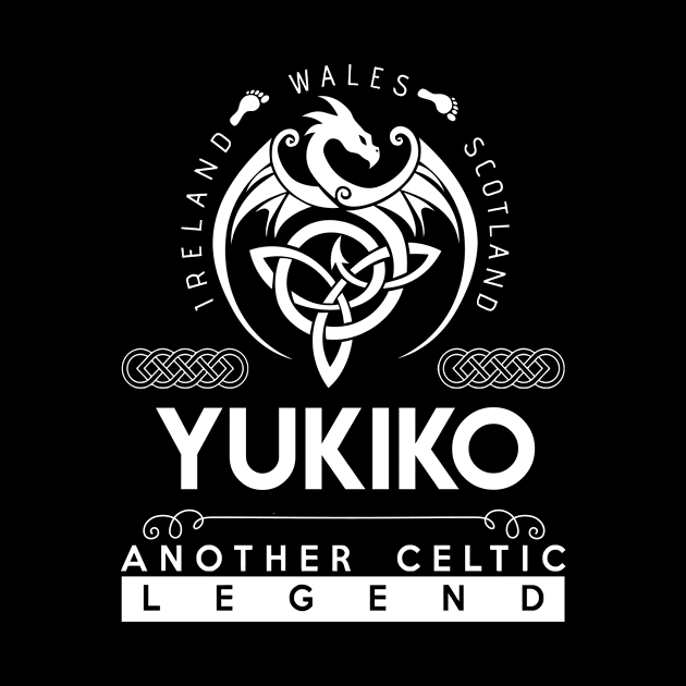 Yukiko Name T Shirt - Another Celtic Legend Yukiko Dragon Gift Item by harpermargy8920