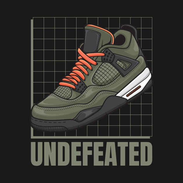 AJ 4 Retro Undefeated Sneaker by milatees