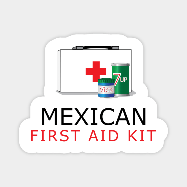 Mexican First Aid Kit Magnet by Estudio3e