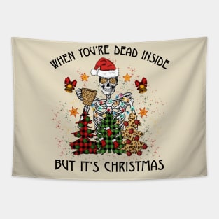 Skeleton Christmas Tapestry