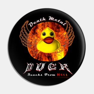 Death Metal Duck Pin