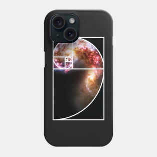 Fibonacci Spiral Galaxy Phone Case