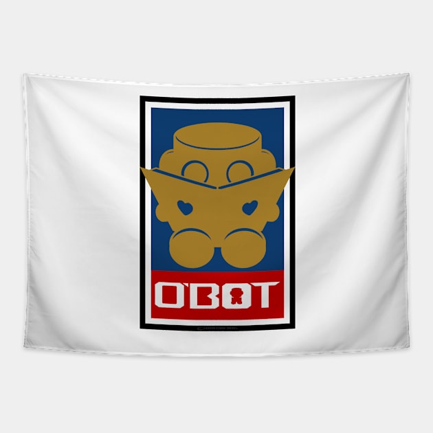 O'BOT: Love a Book (Gold) 2.0 Tapestry by Village Values