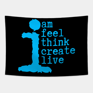 Human Am I Life Instructions Tapestry