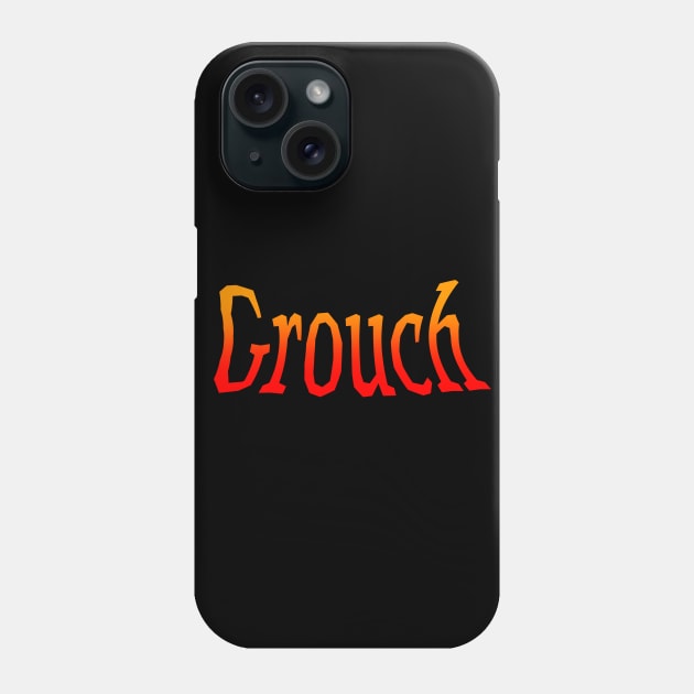 Grouch in orange and red grandient Phone Case by Comic Dzyns