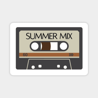 Summer Mix Cassette Tape Magnet