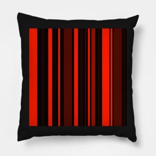 red and black abstract linear pop art design Pillow