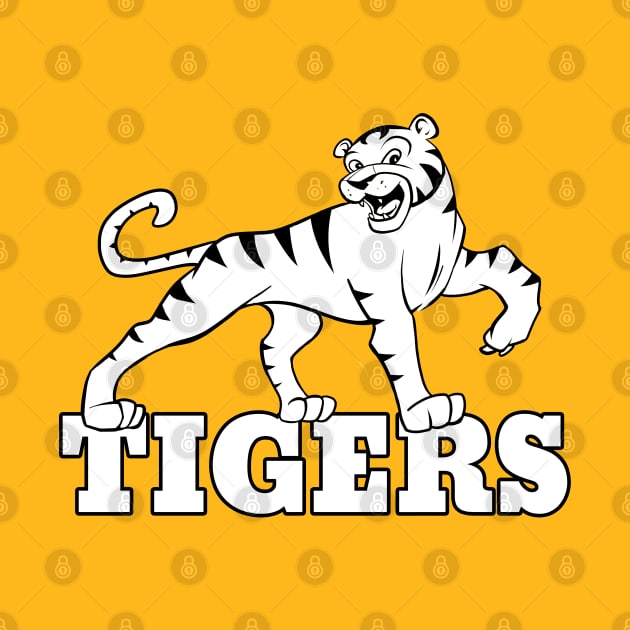 Tigers mascot by Generic Mascots