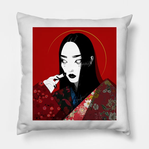 Yurei LXXXVII Pillow by MaliceGhoul