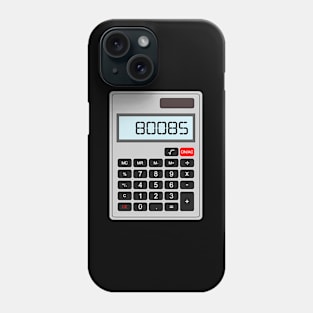 80085 Boobs Math Calculator Joke Phone Case