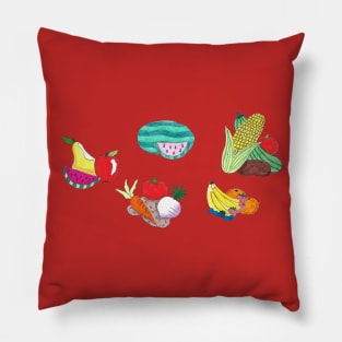 Fruits and Veggies Pillow