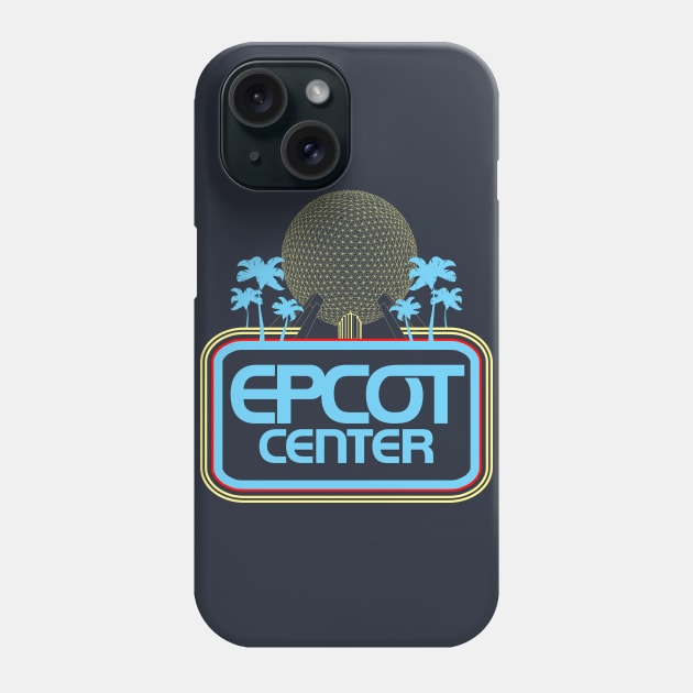 Epcot Center Throwback Version 1 Phone Case by Mouse Magic with John and Joie