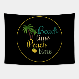 Beach Time Peach Time Tapestry