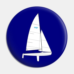 470 Sailboat Pin