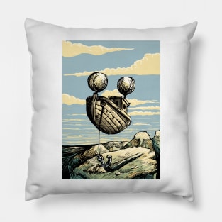 The flying ship to nowhere Pillow