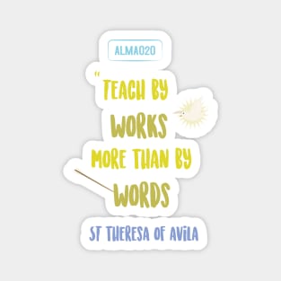 Inspiracion. Cita Santa Teresa de Avila Magnet