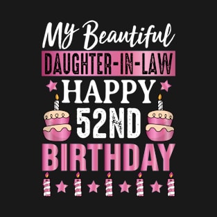 Happy 52nd Birthday Daughter in Law T-Shirt