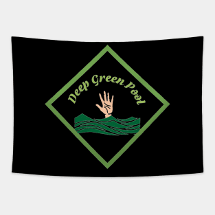 Deep Green Pool Tapestry