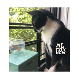 Cat and an angry Fish T-Shirt