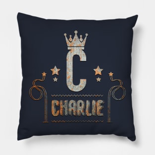 Charlie Name Style Pillow