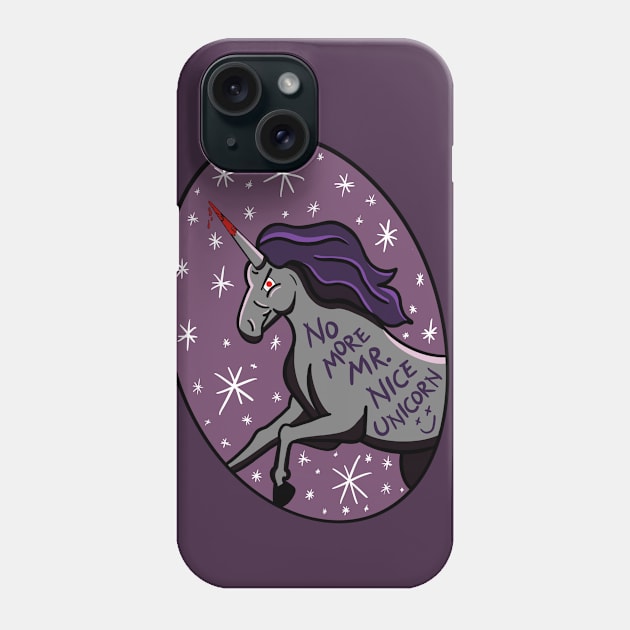 No More Mr. Nice Unicorn Phone Case by Jamie Collins