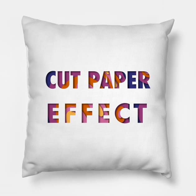 Cut Paper Effect Pillow by Arpi Design Studio