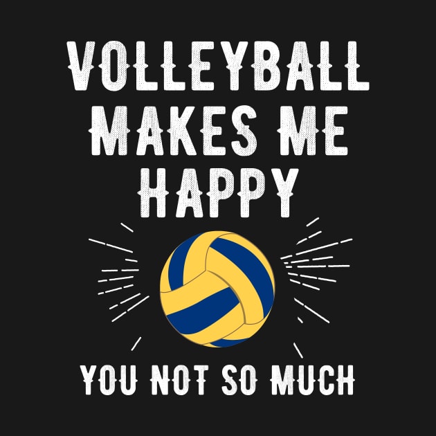 Volleyball makes me happy you not so much by captainmood